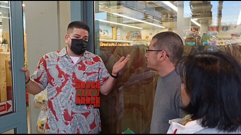 Mask Protesters Confront Trader Joes