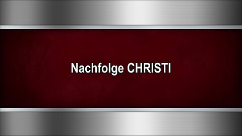 Nachfolge CHRISTI