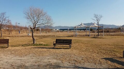 This is a bench in the park.