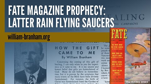 Fate Magazine Prophecy: Latter Rain Flying Saucers