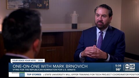 Mark Brnovich believes “middle-class Arizona values” differentiate him in crowded GOP Senate race