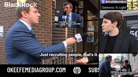 6/23/23 BlackRock Recruiter LOSES IT After Getting Confronted By James O'Keefe News