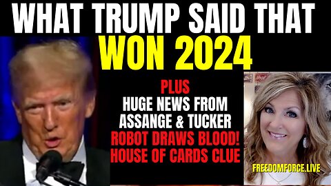 What Trump Said that Won 2024 - News from Assange & Tucker 12-27-23