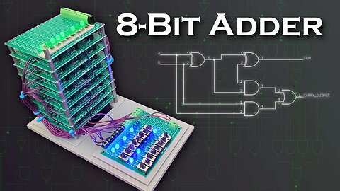 8-Bit Adder built from 152 Transistors