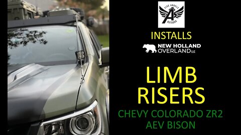 Install Limb Risers by New Holland Overland on Chevy Colorado ZR2 AEV Bison