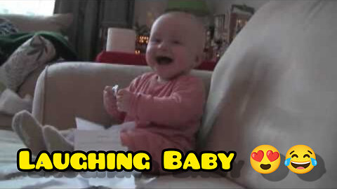 Baby Laughing Hysterically at Ripping Paper