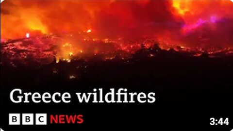 Rhodes and Corfu wildfires: Thousands evacuated from island fires - BBC News
