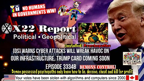 Ep 3334b - [DS] Warns Cyber Attacks Will Wreak Havoc On Our Infrastructure, Trump Card Coming Soon