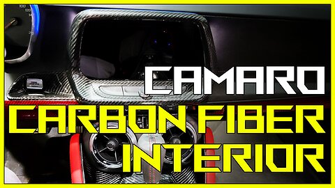 Carbon Fiber Radio & Start Button Trim Covers - 2016+ Camaro - p6