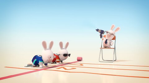 Rabbids Invasion 1 minutes 1 Game (Tracks and Field : 5 Rules of Racing).