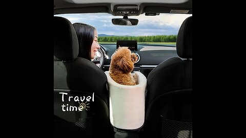 Portable Cat Dog Bed Travel Central Control Car Safety