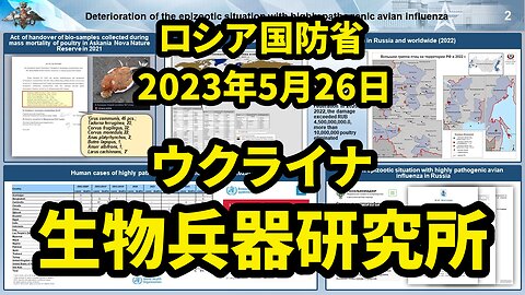 ロシア国防省 ウクライナの生物学研究所に関する資料の分析結果 Analysis of Biological Labs in Ukraine by MoD Russia 2023/05/26