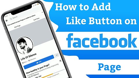 How to Add Like Button on Facebook Page / Facebook Page Par Like Button kaise Add Kare / Like Button