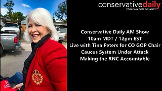 Live with Tina Peters for CO GOP Chair! Caucus System Under Attack