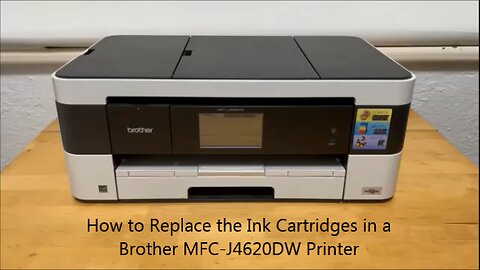 How to Replace the Ink Cartridges in a Brother MFC J4620DW Printer
