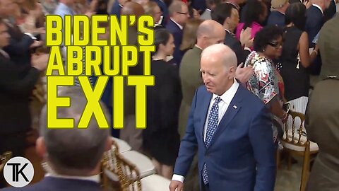 Biden Unceremoniously Leaves Medal of Honor Ceremony Before the Closing Benediction