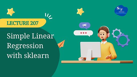 207. Simple Linear Regression with sklearn | Skyhighes | Data Science