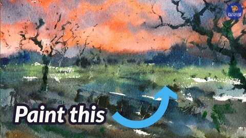 How to Paint Watercolor Landscapes step by step
