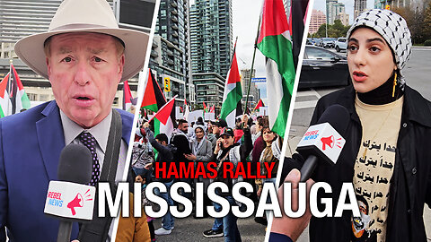 Over a thousand rally to celebrate Hamas at Celebration Square in Mississauga