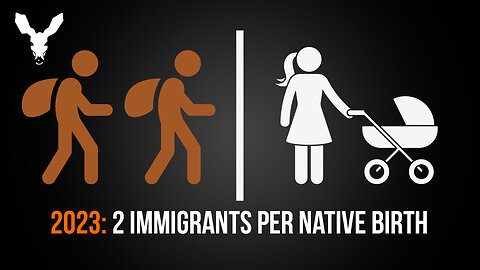 Great Replacement: Two New Immigrants Per Native Birth In 2023 | VDARE Video Bulletin