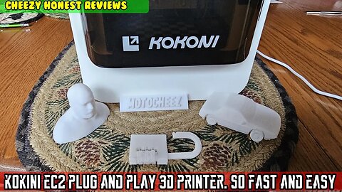 KOKONI EC2 Smart 3D Printer, Fully Assembled Auto Leveling Great for for Beginners, compact, quiet