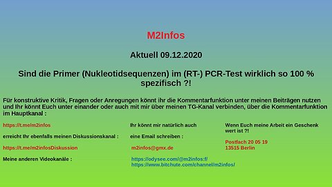 Sind die Primer (Nukleotidsequenzen) im (RT-) PCR-Test tatsächlich so 100 % spezifisch ?!