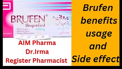 Brufen tablet|Benefits|Usage| Dosage| Side effects