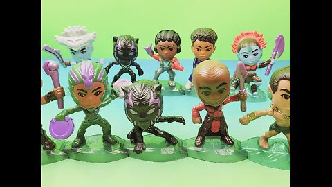 2022 Marvel 'Black Panther 2: Wakanda Forever' Set Of 10 McDonald's Happy Meal Movie Toys Video Review