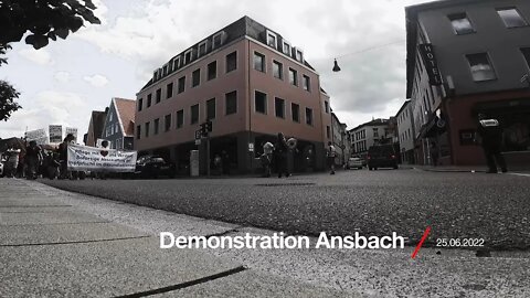 Demonstration Ansbach, 25.06.2022