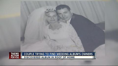 Couple finds wedding album from 1963 in roof, now hoping to get it back to the rightful owners