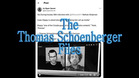 Thomas Schoenberger - We're going to find out who killed Kappy - Gabe Hoffman - Lift the Veil