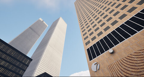 20231223 WTC3D World Trade Center complex imported into Unreal Engine