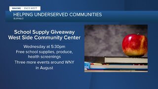 Free school supplies to be distributed in underserved communities