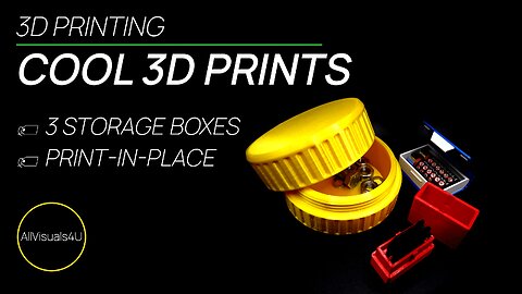 📦 Useful Storage Boxes 3D Prints - Cool 3D Prints - Small Things To 3D Print