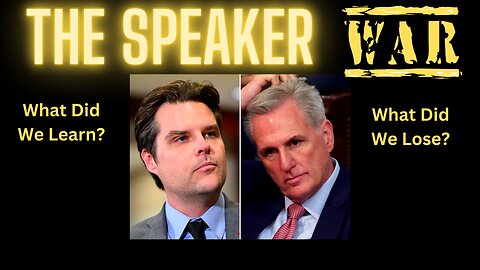 THE SPEAKER WARS - How We Learned to AUDIT Our Own Elected Officials