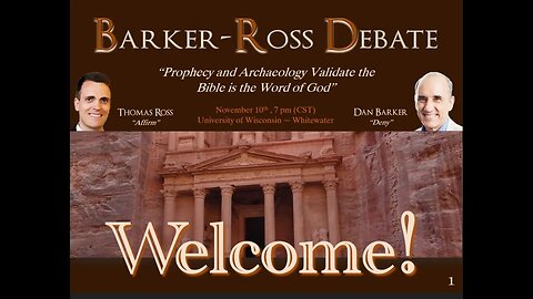 Dan Barker / Thomas Ross Debate: Bible Prophecy and Archaeology (part 2 of 2)