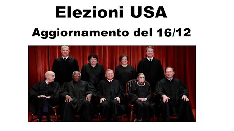 Elezioni USA 2020 (Ep. 12): Aggiornamento del 16/12