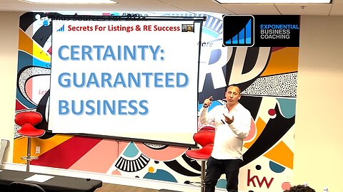 CERTAINTY: GUARANTEED BUSINESS #GetExponential