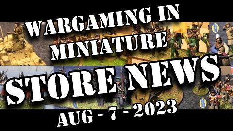 Wargaming in Miniature 🔴Ebay store News Aug 7th 2023