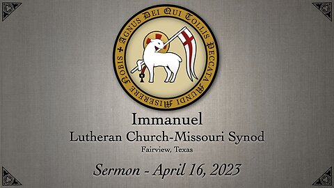 Sermon - April 16, 2023