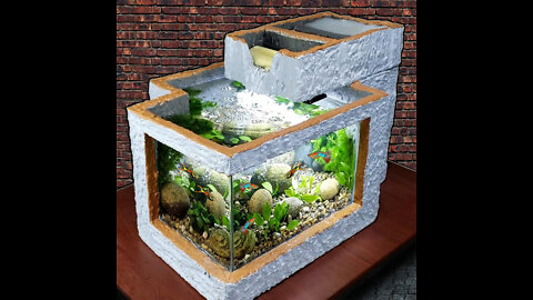 Farmer shares how to build mini villa for fish from styrofoam box