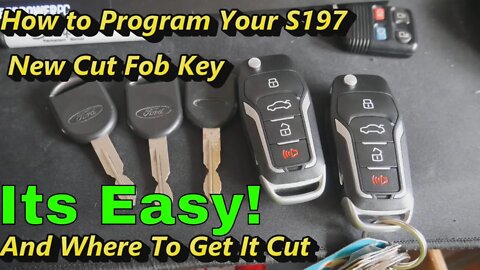 Ford Mustang Switch Blade New FOB Key How To Program The Key Chip & Where To Have It Cut S197 05-14