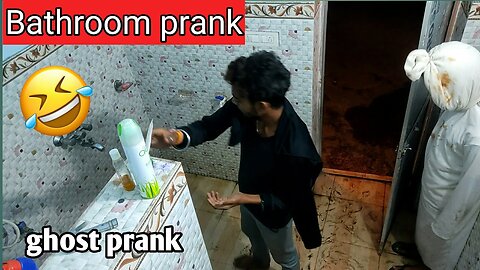 #shorts / 😂bathroom ghost prank with friend / bathroom prank gone wrong / #youtubeshorts