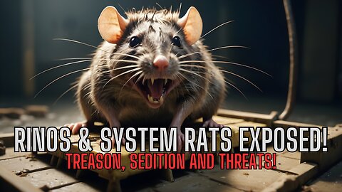 RINOS - Rat Bastards and SYSTEM RATS EXPOSED! How To Smoke Out A Rat!