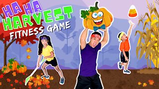 🎃 HARVEST Videogame Workout | Pumpkin Fitness Challenge + JOKES