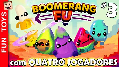 BOOMERANG FU - QUATRO JOGADORES no BATALHA em FAMÍLIA Lutando com Bumerangues! 🪃 #3