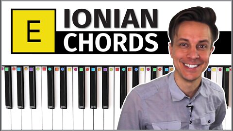 Piano // Chords in the Key of E (Ionian)