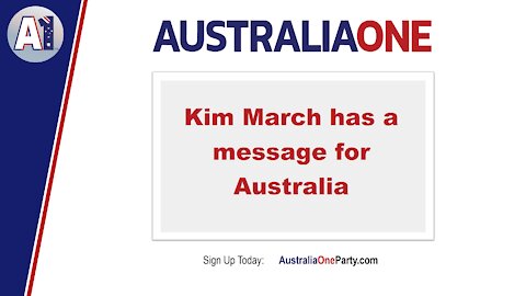 AustraliaOne - Kim March has a message for Australia