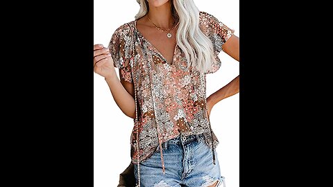 Summer outfits for Girls | Women's Short Sleeve Summer Blouse Shirts | Amazon Shopping