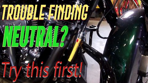 Easily fix the "finding neutral" problem on your Harley M8 cable clutch bike - Random Garage